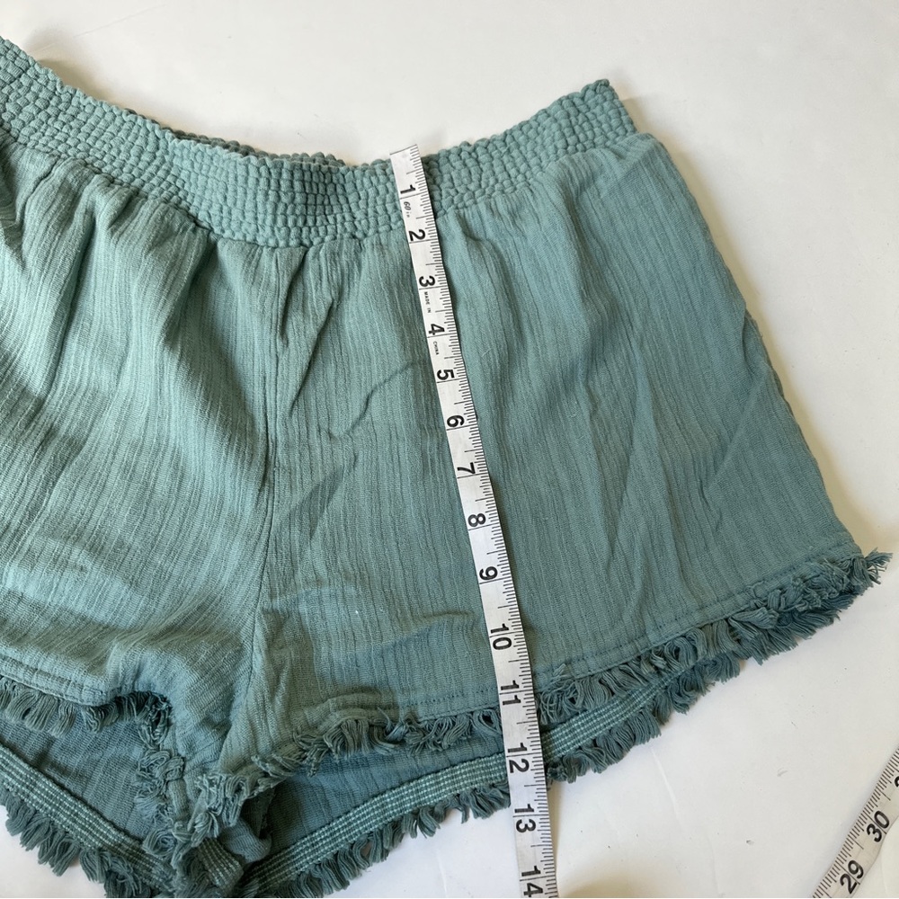 Madewell Blue Beach Porte Fringe Cover-Up Shorts - Picture 8 of 8